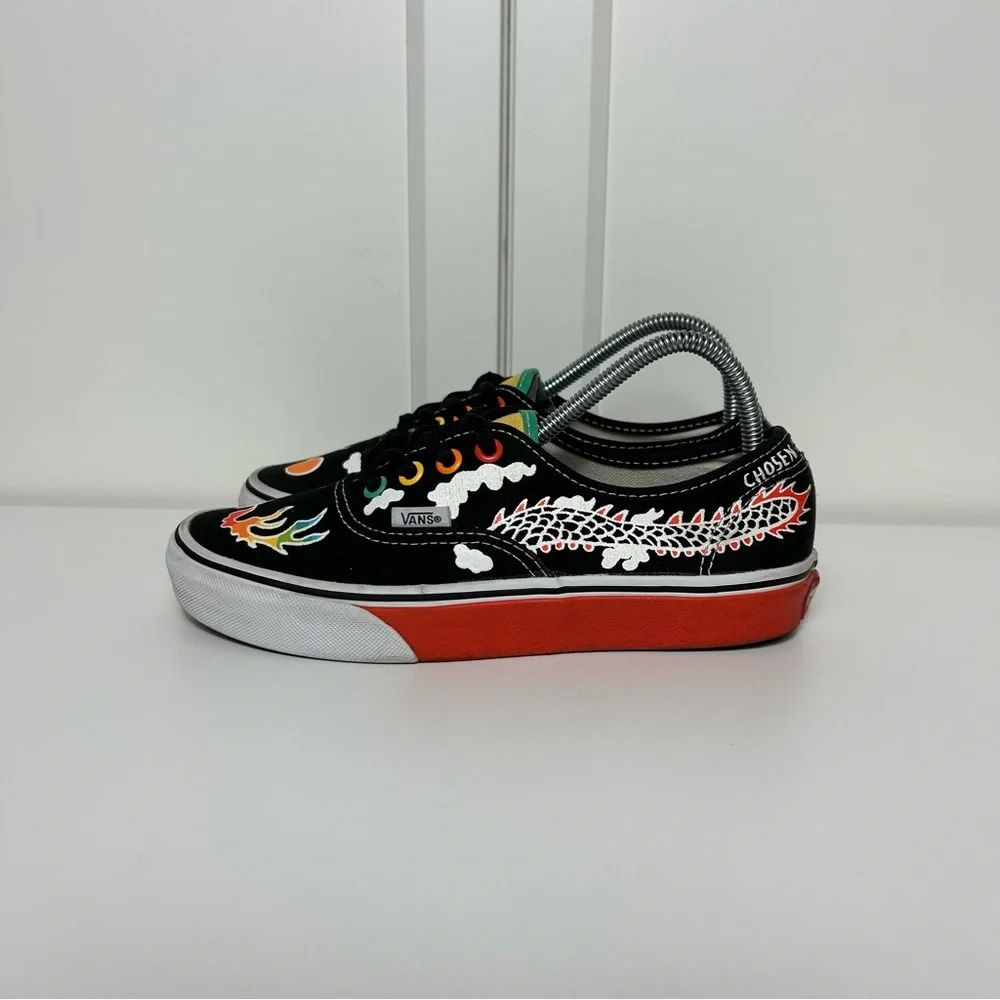 Vans era kaitlin Chan gallery dragon Black and Red Sneakers - Picture 3 of 8